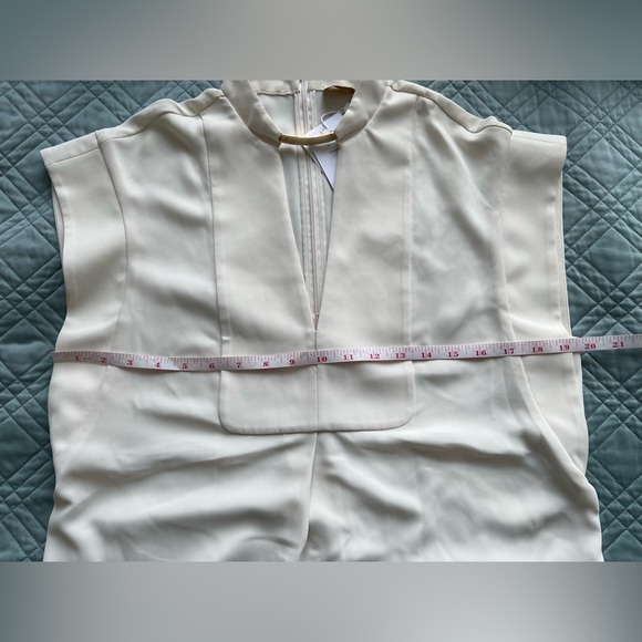 NWT Zimmermann Ivory Pendant Top Sz AU 1 Small Sleeveless Vneck - Picture 6 of 13